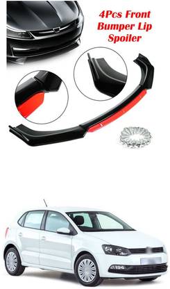 XZRTZ Car Front Bumper Spoiler Splitter Body Kit Side Skirt Front Bumper Guard 772 Matte, Glossy Volkswagen Polo Front Garnish