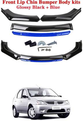 XZRTZ Car Front Bumper Spoiler Splitter Body Kit Side Skirt Front Bumper Guard 368 Matte, Glossy Mahindra Logan Front Garnish