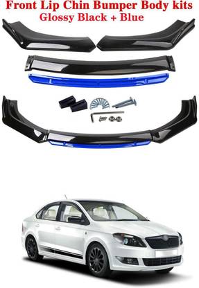 XZRTZ Car Front Bumper Spoiler Splitter Body Kit Side Skirt Front Bumper Guard 462 Matte, Glossy Skoda Rapid Front Garnish