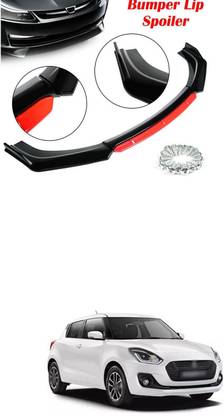 XZRTZ Car Front Bumper Spoiler Splitter Body Kit Side Skirt Front Bumper Guard 656 Matte, Glossy Maruti Swift Front Garnish
