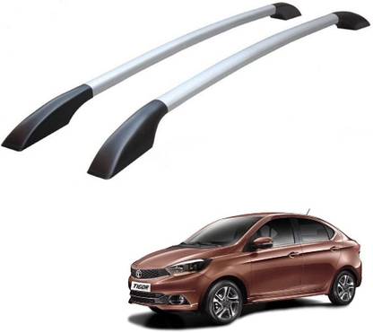 CARXTREME Tata Tigor Roof Rail Silver Car Spoiler