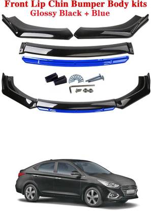 XZRTZ Car Front Bumper Spoiler Splitter Body Kit Side Skirt Front Bumper Guard 355 Matte, Glossy Hyundai Verna Front Garnish
