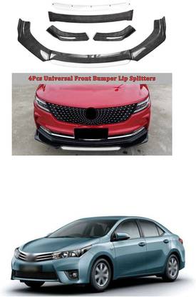 XZRTZ Car Front Bumper Spoiler Splitter Body Kit Side Skirt Front Bumper Guard 1010 Matte, Glossy Toyota Corolla Altis Front Garnish