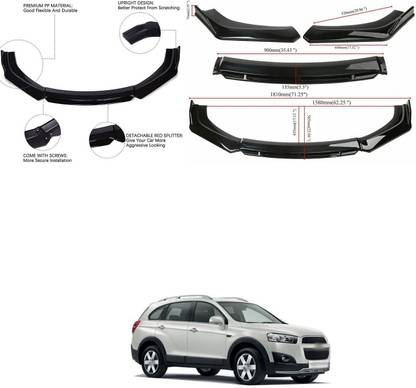 XZRTZ Car Front Bumper Spoiler Splitter Body Kit Side Skirt Front Bumper Guard 45 Matte, Glossy Chevrolet Captiva Front Garnish