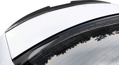 Verilux Universal Car Rear Spoiler Carbon Fiber Black Trunk Strip Car Spoiler