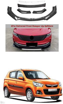 XZRTZ Car Front Bumper Spoiler Splitter Body Kit Side Skirt Front Bumper Guard 935 Matte, Glossy Maruti Alto K10 Front Garnish