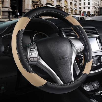 Edylinn Hand Stiched Steering Cover For Universal For Car NA