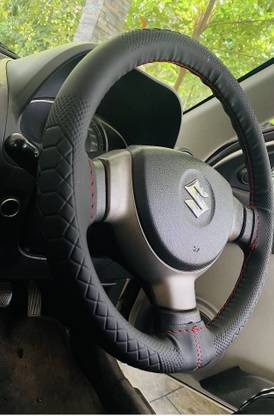 Ultrahappiness Hand Stiched Steering Cover For Universal For Car Universal For Car