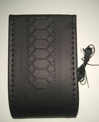 FOXSTON Hand Stiched Steering Cover For Suzuki Santro, WagonR, Etios Liva, New Dzire, Creta