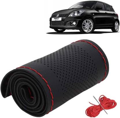 S MANGLAM Hand Stiched Steering Cover For Maruti, Honda, Hyundai, Tata, Datsun Swift, Alto 800, Amaze, Alto K10, Baleno, Swift Dzire