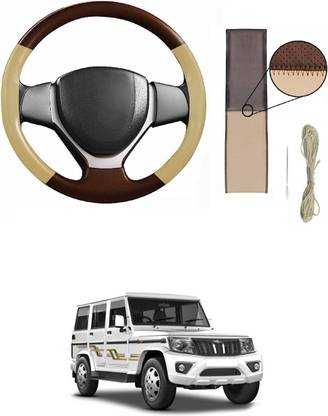 Autocom Hand Stiched Steering Cover For Mahindra Bolero