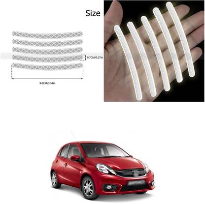 PECUNIA Universal for vehicle Reflective Wheel Rim Stripe Decal Sticker 266 6 mm x 6 m Silver Reflective Tape
