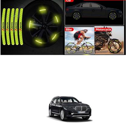 PROEDITION Universal for vehicle Reflective Wheel Rim Stripe Decal Sticker 552 6 mm x 6 m Green Reflective Tape