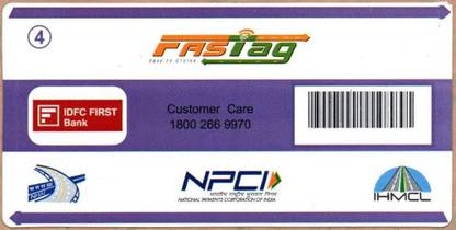 IDFC Fastag for Car & Bike