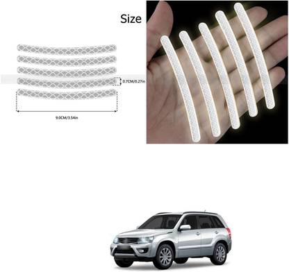 PROEDITION Universal for vehicle Reflective Wheel Rim Stripe Decal Sticker 466 6 mm x 6 m Silver Reflective Tape