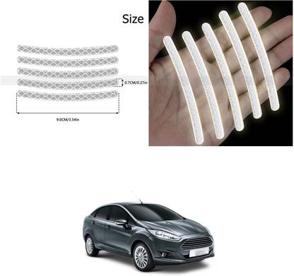 PECUNIA Universal for vehicle Reflective Wheel Rim Stripe Decal Sticker 282 6 mm x 6 m Silver Reflective Tape