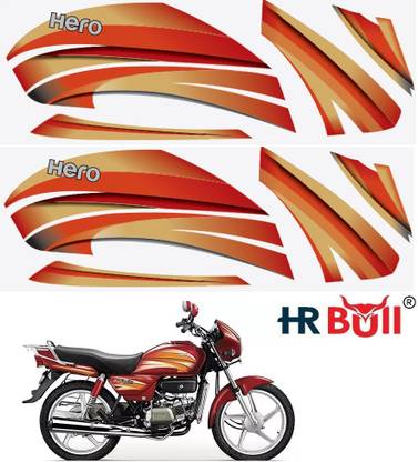 हर्बुल स्टीकर एंड डीकल स्टीकर साइड, मोटरसाइकल टैंक के लिए