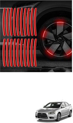PROEDITION Universal for vehicle Reflective Wheel Rim Stripe Decal Sticker 927 6 mm x 6 m Red Reflective Tape
