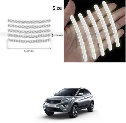 PECUNIA Universal for vehicle Reflective Wheel Rim Stripe Decal Sticker 480 6 mm x 6 m Silver Reflective Tape