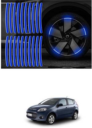 LOVMOTO Universal Car Wheel Rim Decorative Warning Stripe Stickers 313 5 mm x 5 m Silver Reflective Tape