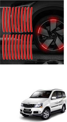 PROEDITION Universal for vehicle Reflective Wheel Rim Stripe Decal Sticker 900 6 mm x 6 m Red Reflective Tape