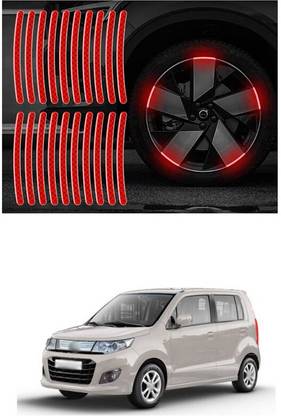 LOVMOTO Universal Car Wheel Rim Decorative Warning Stripe Stickers 950 5 mm x 5 m Red Reflective Tape