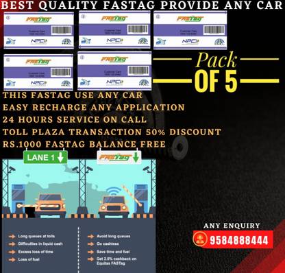 Toll plaza Fastag for Car