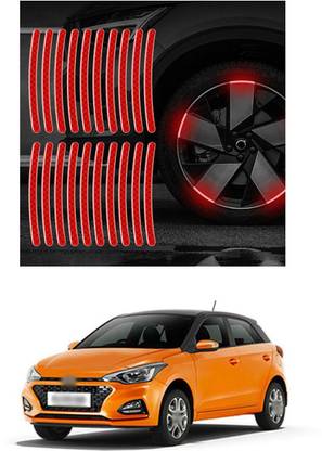 PECUNIA Universal for vehicle Reflective Wheel Rim Stripe Decal Sticker 792 6 mm x 6 m Red Reflective Tape