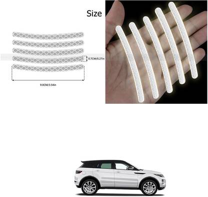 PECUNIA Universal for vehicle Reflective Wheel Rim Stripe Decal Sticker 295 6 mm x 6 m Silver Reflective Tape