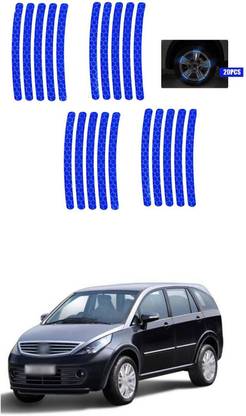 PECUNIA Universal for vehicle Reflective Wheel Rim Stripe Decal Sticker 210 6 mm x 6 m Blue Reflective Tape