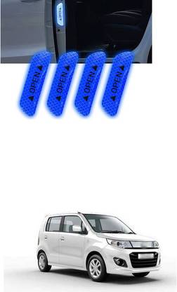 LOVMOTO Universal Car Open Reflective Warning Stickers Q404 5 mm x 5 m Blue Reflective Tape