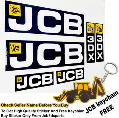 jcb logo Sticker & Decal for Car