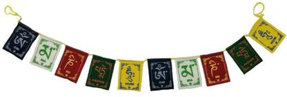 OPZET INDIA Tibetan Prayer Flags Double Sided Wind Car Window Flag