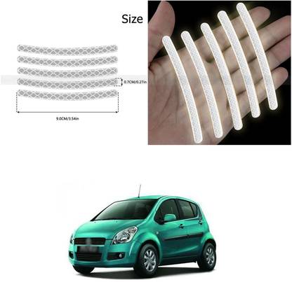 PROEDITION Universal for vehicle Reflective Wheel Rim Stripe Decal Sticker 428 6 mm x 6 m Silver Reflective Tape