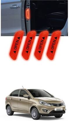 LOVMOTO Universal Car Open Reflective Warning Stickers Q747 5 mm x 5 m Red Reflective Tape