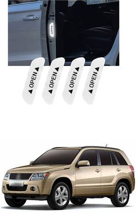 LOVMOTO Universal Car Open Reflective Warning Stickers Q27 5 mm x 5 m Silver Reflective Tape