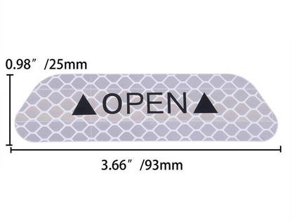 LOVMOTO Universal Car Open Reflective Warning Stickers Q97 5 mm x 5 m Silver Reflective Tape