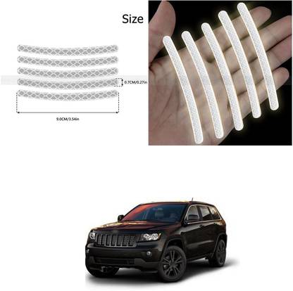 PECUNIA Universal for vehicle Reflective Wheel Rim Stripe Decal Sticker 359 6 mm x 6 m Silver Reflective Tape
