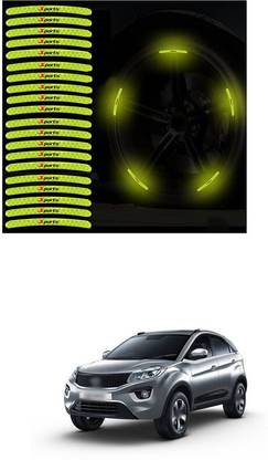 LOVMOTO Universal Car Wheel Rim Decorative Warning Stripe Stickers 738 5 mm x 5 m Green Reflective Tape