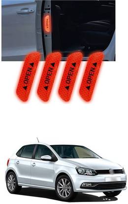 LOVMOTO Universal Car Open Reflective Warning Stickers Q765 5 mm x 5 m Red Reflective Tape