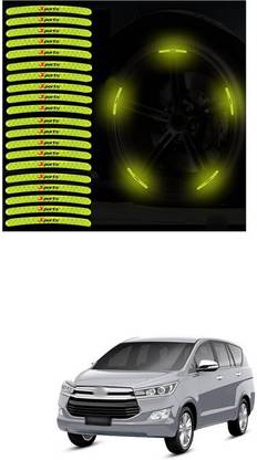 LOVMOTO Universal Car Wheel Rim Decorative Warning Stripe Stickers 757 5 mm x 5 m Green Reflective Tape