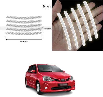 PECUNIA Universal for vehicle Reflective Wheel Rim Stripe Decal Sticker 495 6 mm x 6 m Silver Reflective Tape