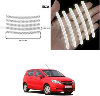 PROEDITION Universal for vehicle Reflective Wheel Rim Stripe Decal Sticker 299 6 mm x 6 m Silver Reflective Tape