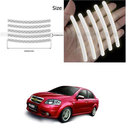 PECUNIA Universal for vehicle Reflective Wheel Rim Stripe Decal Sticker 261 6 mm x 6 m Silver Reflective Tape