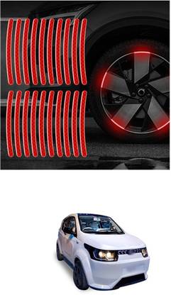 PECUNIA Universal for vehicle Reflective Wheel Rim Stripe Decal Sticker 888 6 mm x 6 m Red Reflective Tape