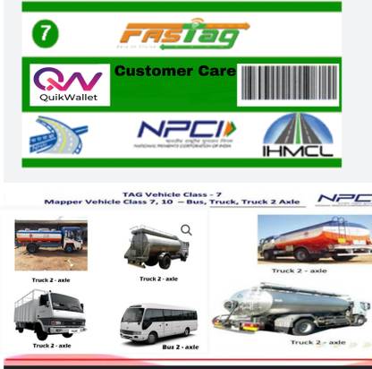 Quik Wallet Fastag for Car