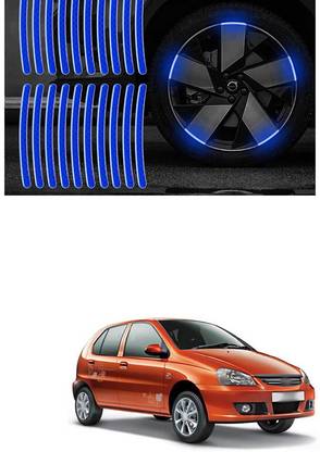 LOVMOTO Universal Car Wheel Rim Decorative Warning Stripe Stickers 472 5 mm x 5 m Silver Reflective Tape