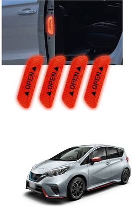 LOVMOTO Universal Car Open Reflective Warning Stickers Q705 5 mm x 5 m Red Reflective Tape