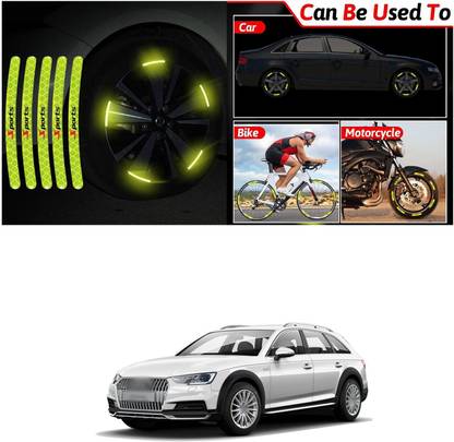 PECUNIA Universal for vehicle Reflective Wheel Rim Stripe Decal Sticker 549 6 mm x 6 m Green Reflective Tape