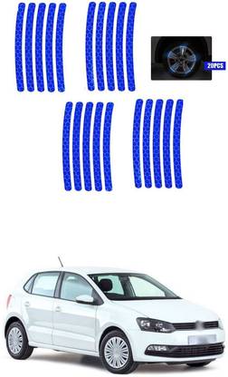 PECUNIA Universal for vehicle Reflective Wheel Rim Stripe Decal Sticker 256 6 mm x 6 m Blue Reflective Tape